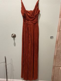 Copper Pleated jumpsuit Foror semi casual or wear tmmmmmm mmh m