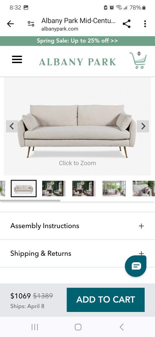 Albany Park Sofa and Arm Chair