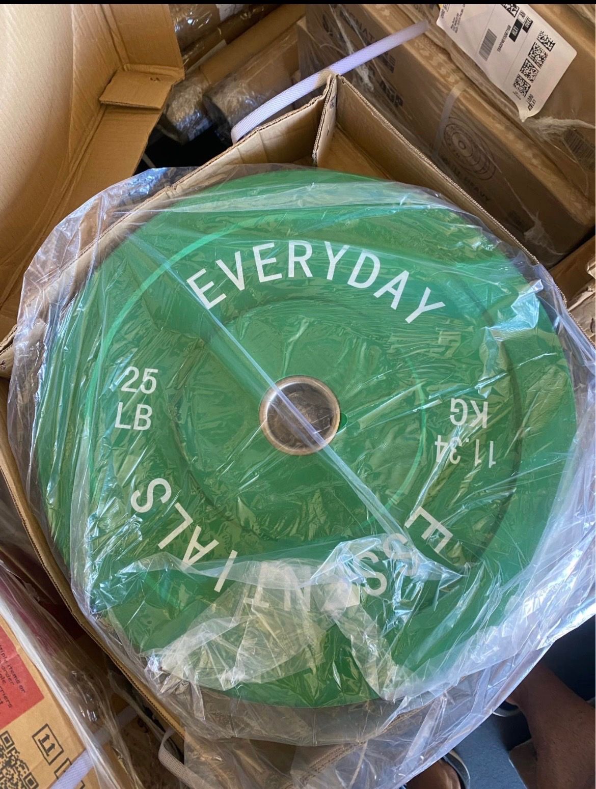 New 25 pound bumper weights