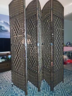 20$ room privacy divider 6 panel fold