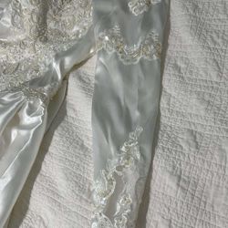 Vtg Wedding Dress Size 8
