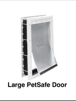 New PetSafe Large Plastic Pet Door Up to 100lbs., Flap Size 10 1/4" W x 16 1/4" H