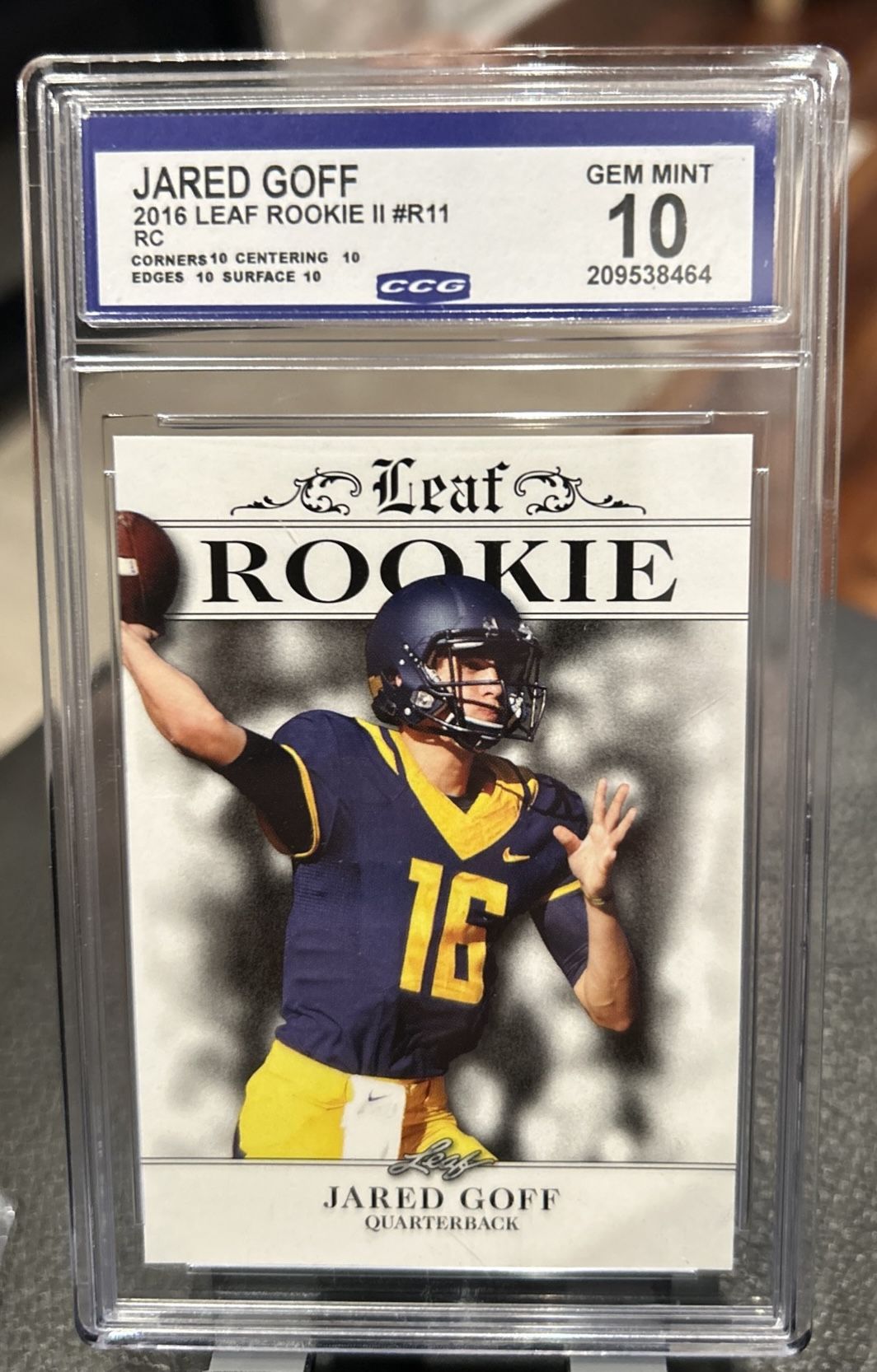 Jared Goff Leaf 💥Rookie💥 ll # R11 