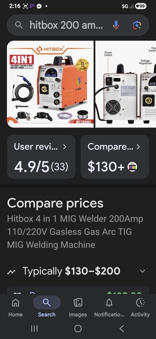 Hitbox 200amp 4 In 1 Inverter Welder 