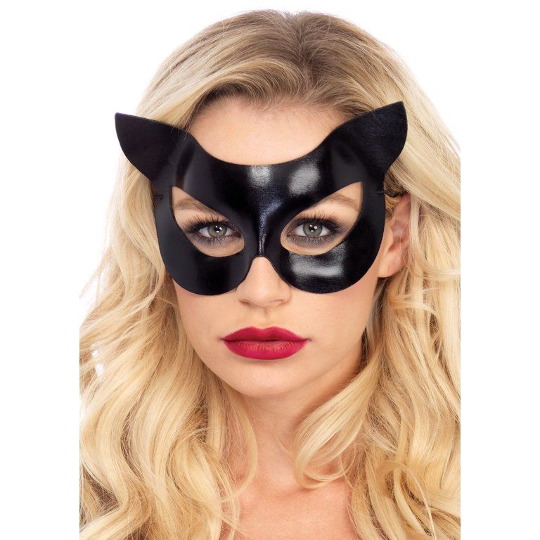 Leg Avenue Vinyl Cat Mask Halloween Costume Accessory