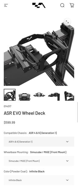 Advanced Sim Racing Evo Wheel Deck