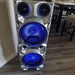 TOPTECH Dual 28'' Woofer Bluetooth Speaker with Disco Lights,