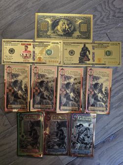 Gold Back And Gold Foil Notes