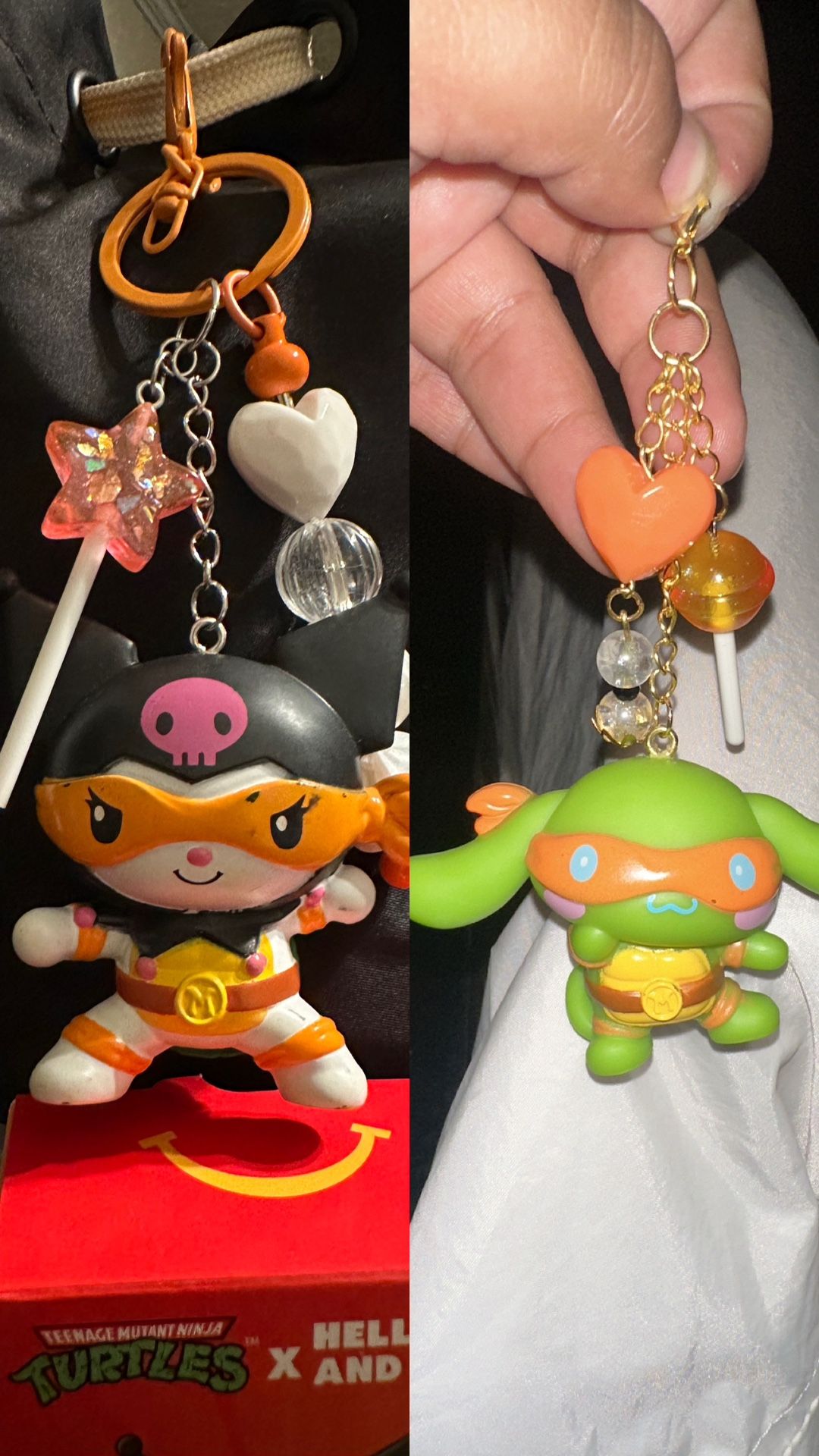 Hello Kitty X TMNT Keychains For Sale 