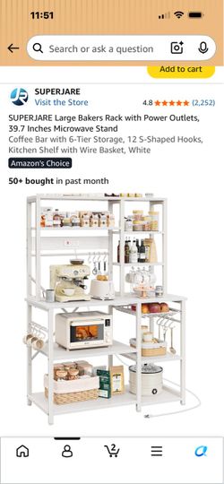 Bakers rack (white)