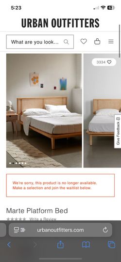 Marte Queen Platform Bed Frame