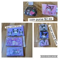 Kuromi Wallets/coin Purses