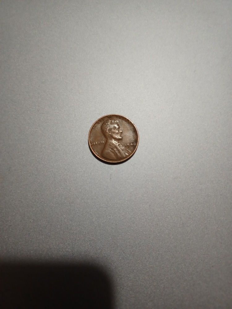 Wheat Penny 1940 No Mint