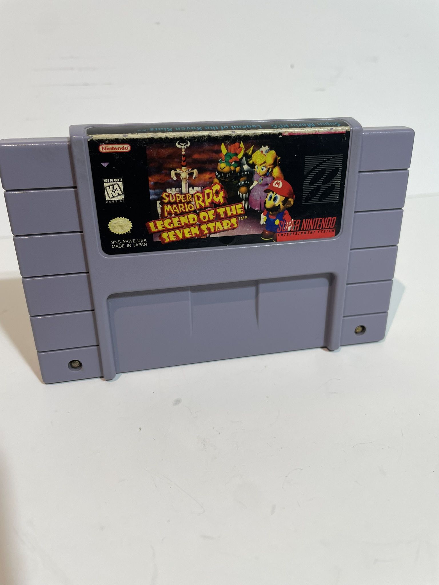 SUPER MARIO RPG: LEGEND OF THE SEVEN GOLDEN STARS (1996) SNES Cartridge only
