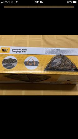 CAT Real tree 2 person dome tent NIB
