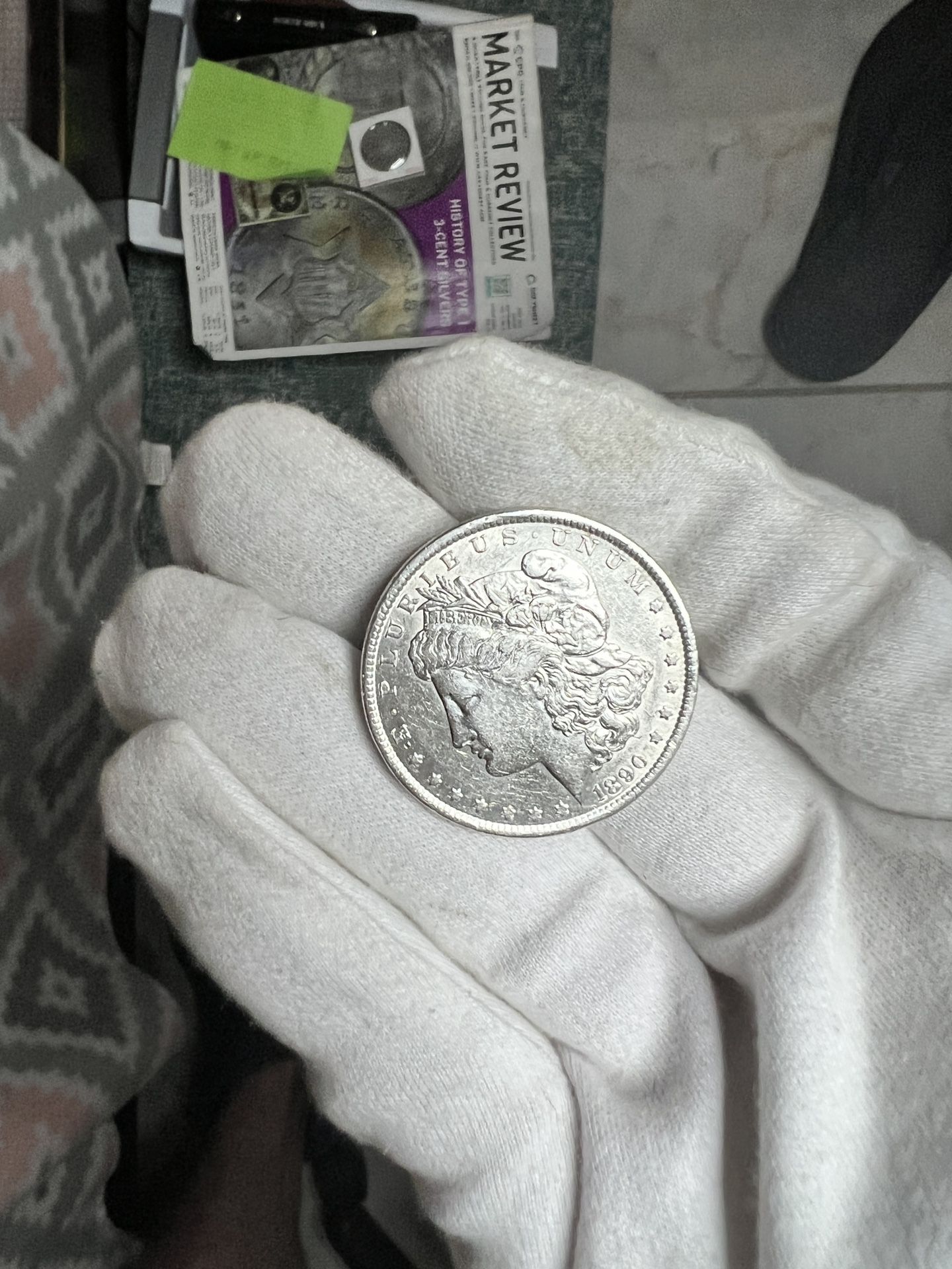 IMS a quality 1890 Morgan silver dollar