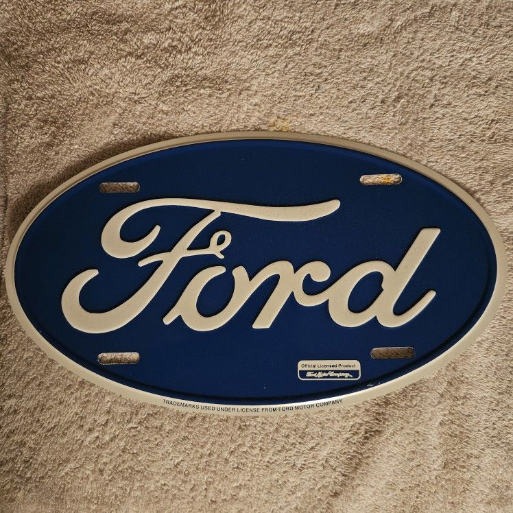 Ford License Plate New