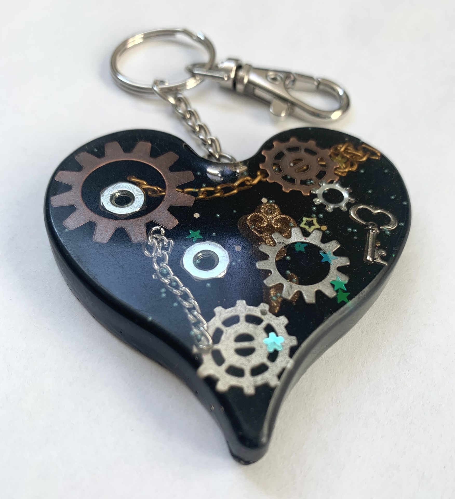 Steampunk Keychain Charm
