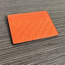 Orange Gucci Card Holder