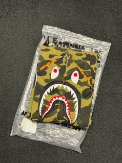 100% Authentic A Bathing Ape Camo 1st Green Hoodie BAPE