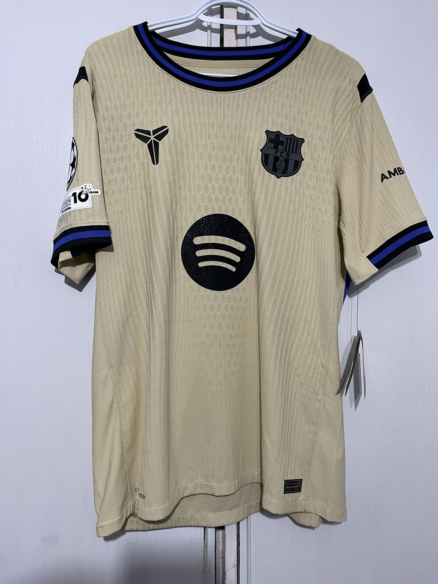FC Barcelona × Kobe Bryant Lamine Yamal UCL Away 2025/26 Player's Edition Jersey