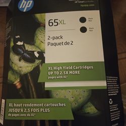 HP INK 65 XL 2 Black Cartridges Reduced For Quick  Sale