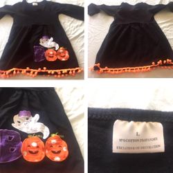5X20 Girl Kids Child Cotton Halloween Dress SZ L