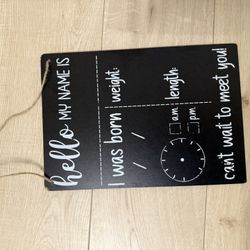 Baby Sign & Postpartum Item