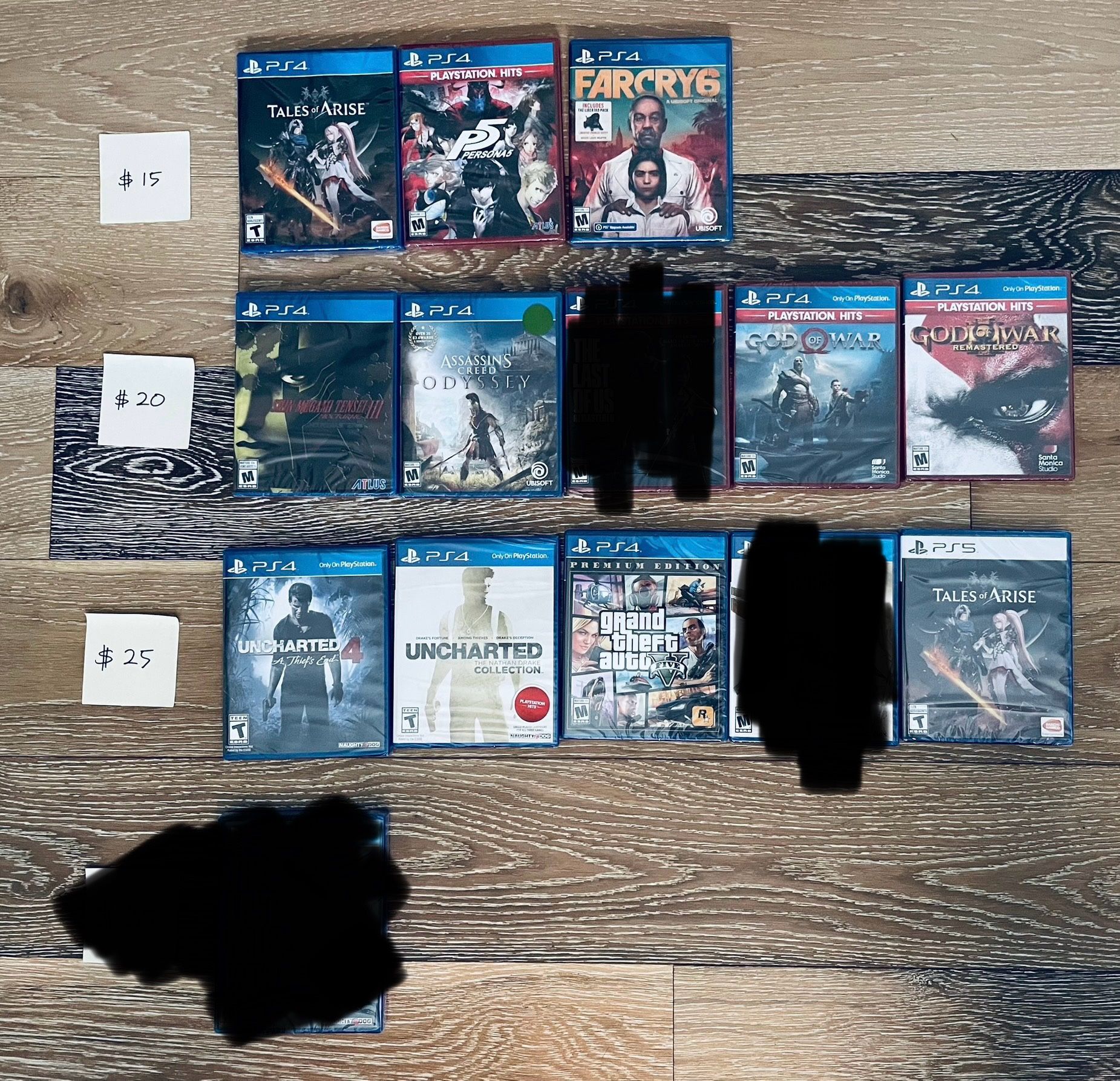 PS 4 Game Lot Factory Sealed