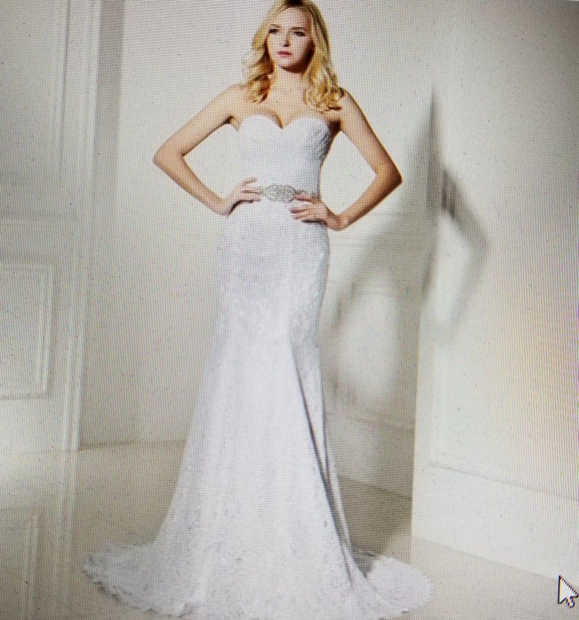 Sizes 16W; Lace Mermaid Wedding Dress