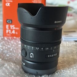 Sony 15mm1.4 G  