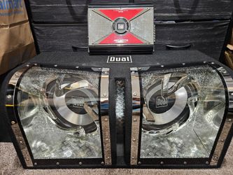 Dual X0BP12D Two 12 Inch Sub 1100 Watts and XAF460 460 Watts Amp Combo.
