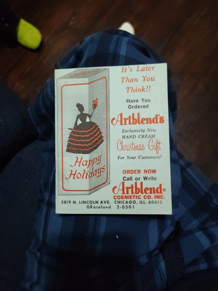 Art Blend Cosmetic Company Happy Holidays Booklet