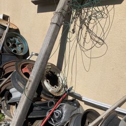 Large wooden clothesline