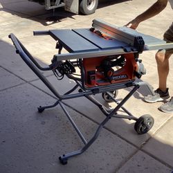 Ridgid Table Saw, and Foldable Stand