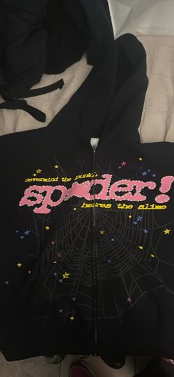 Sp5der Punk V2 Zip Up 'Black'