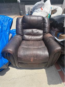 Brown Manual Reclining Chair