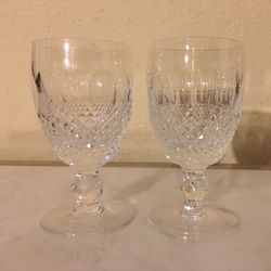 2 Waterford Crystal Colleen Water Goblets