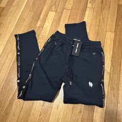 Homme + Femme Size XS Men's Slim Fit Track Jogger Sweatpants Joggers Men Black