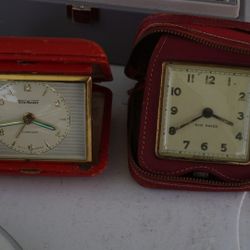 Vintage Winding Desk Clocks