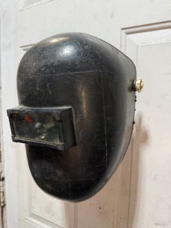 Black Welding Helmet with Flip Lens