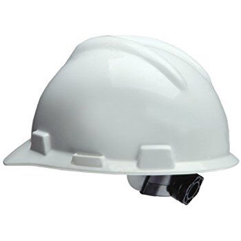 Safety Works 818064 Ratchet Hard Hat, White