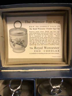 Vintage Royal Worchester Egg Coddlers Vintage Egg Cup 