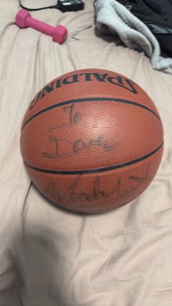 Spalding Basketball with meadowlark lemon signature
