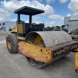 2008 DYNAPAC CA252D SINGLE DRUM  VIBRATORY SMOOTH DRUM ROLLER COMPACTOR DRUM WIDTH 84 INCHES