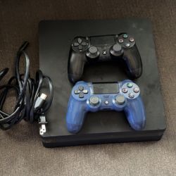 PS4 With 2 Remote Controls 