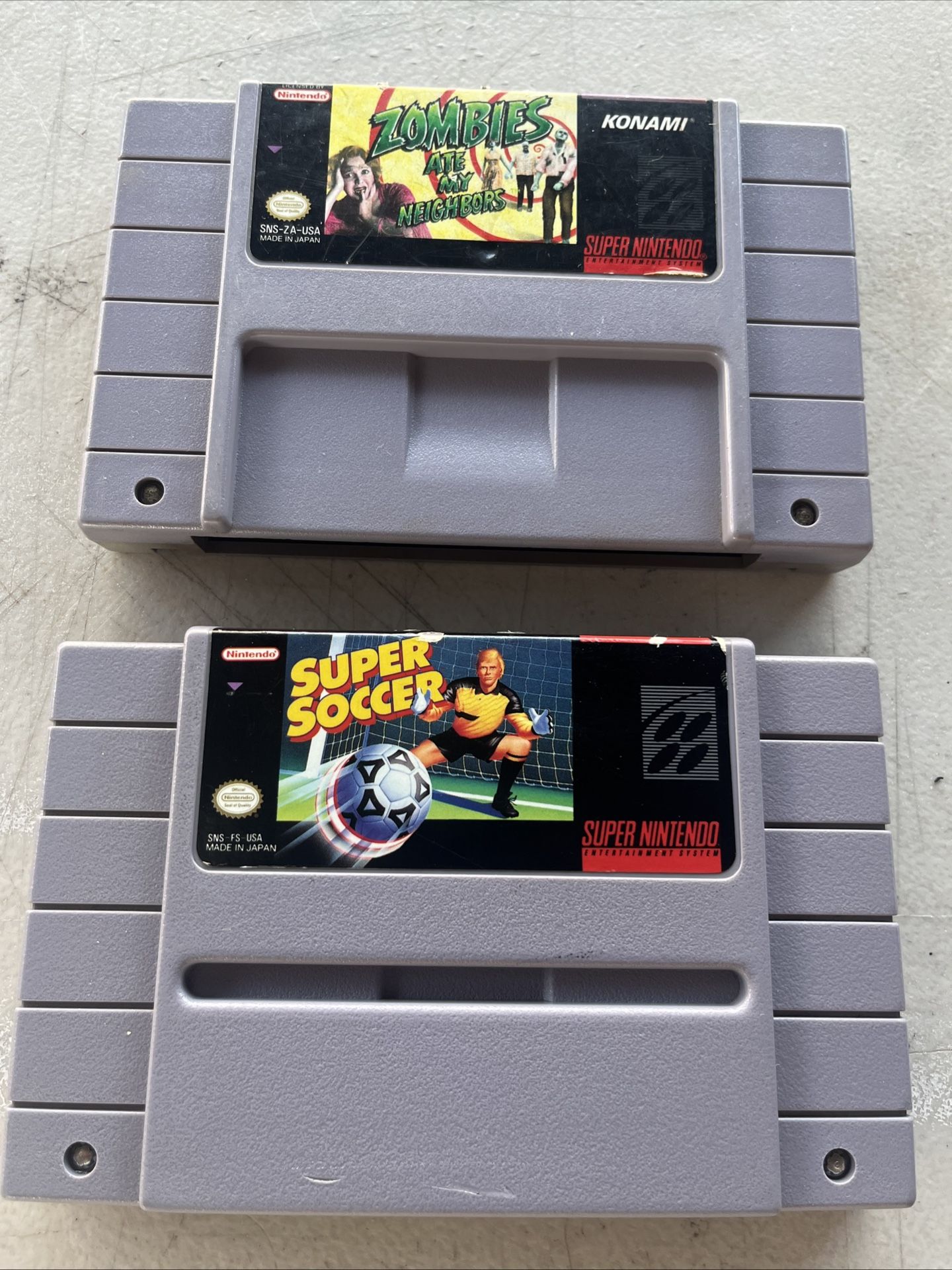 Lot Of 2 SNES Games/Cartridges