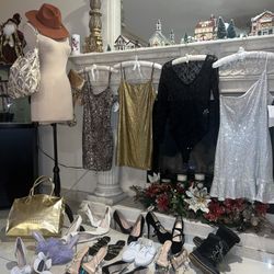 Women’s Clothing And Shoe Heel Lot