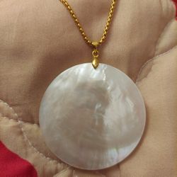 White Mother of Pearl Necklace $7