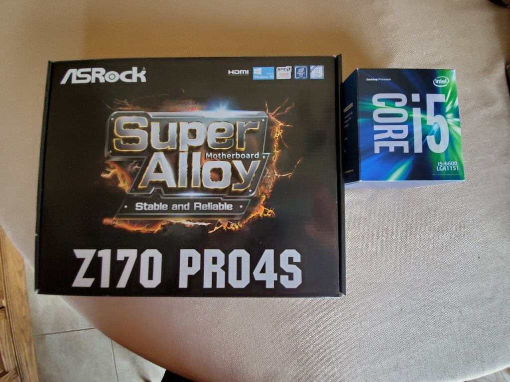 Intel i5-6600 Processor + ASRock Z170 PRO4S Motherboard
